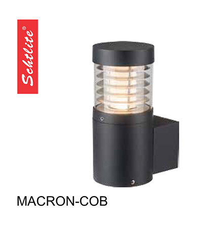 Lampadaire de jardin / borne / applique murale à LED avec diffuseur en polycarbonate effet cône MACRON120-COB